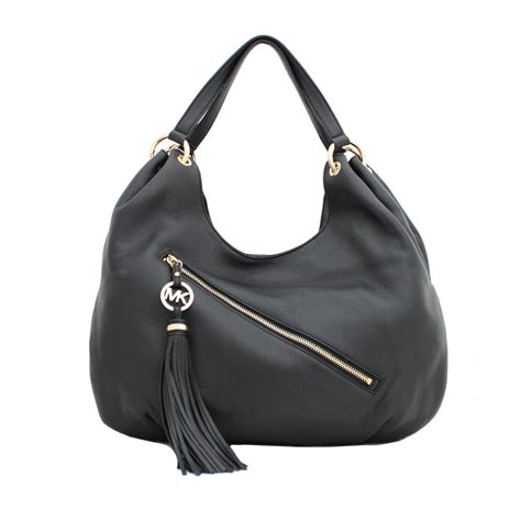michael kors charm tassel large shoulder tote